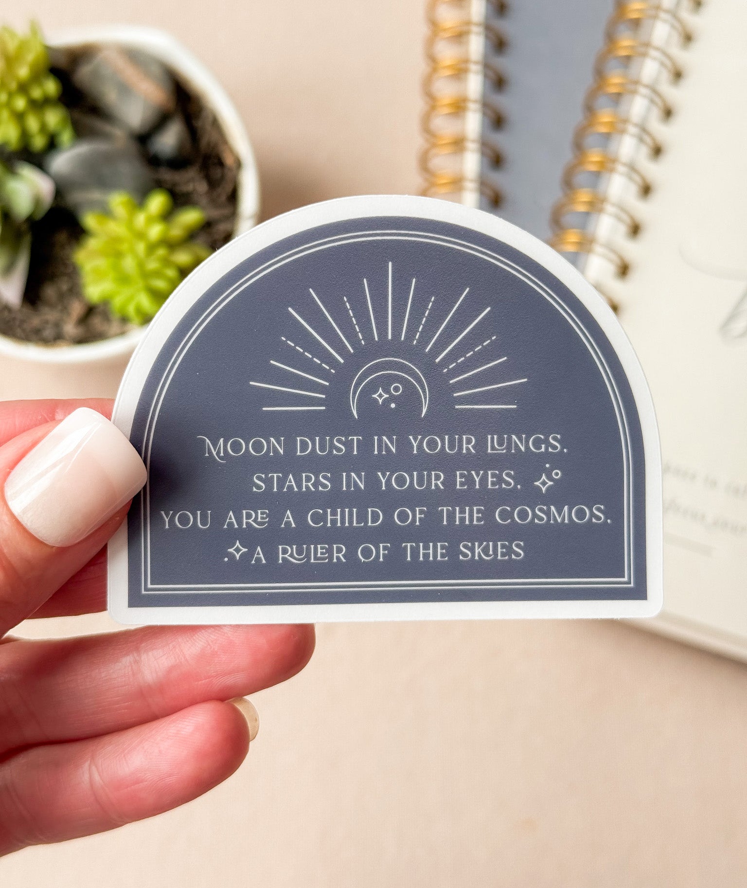 Moon Dust Sticker – Jen Simpson Design, LLC