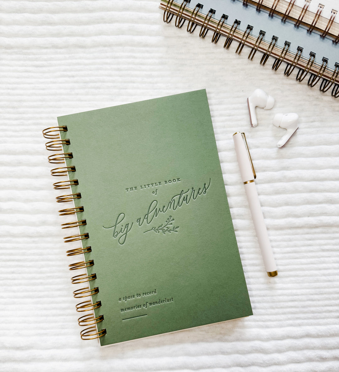 "Enjoy The Little Things" Spiral Record Book - 64 Page Grading Journal (8.5x11")