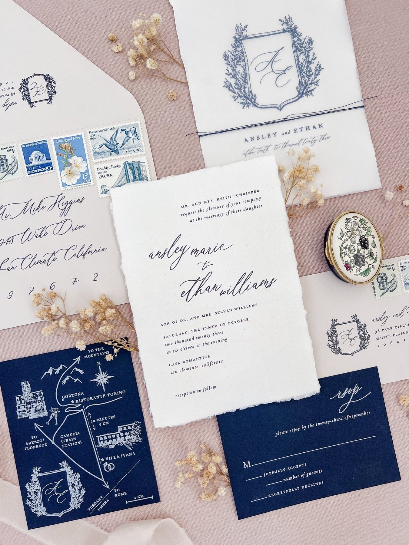 Ansley // Shield Monogram Sample – Jen Simpson Design, LLC